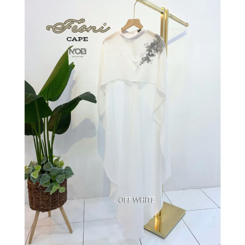 New Design !! Cape Feoni in 6 Colour I Nikah I Tunang I Kenduri I Dinner By Moff Collection thumbnail 5
