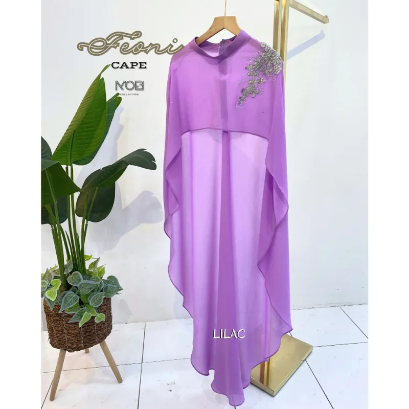 New Design !! Cape Feoni in 6 Colour I Nikah I Tunang I Kenduri I Dinner By Moff Collection thumbnail 4