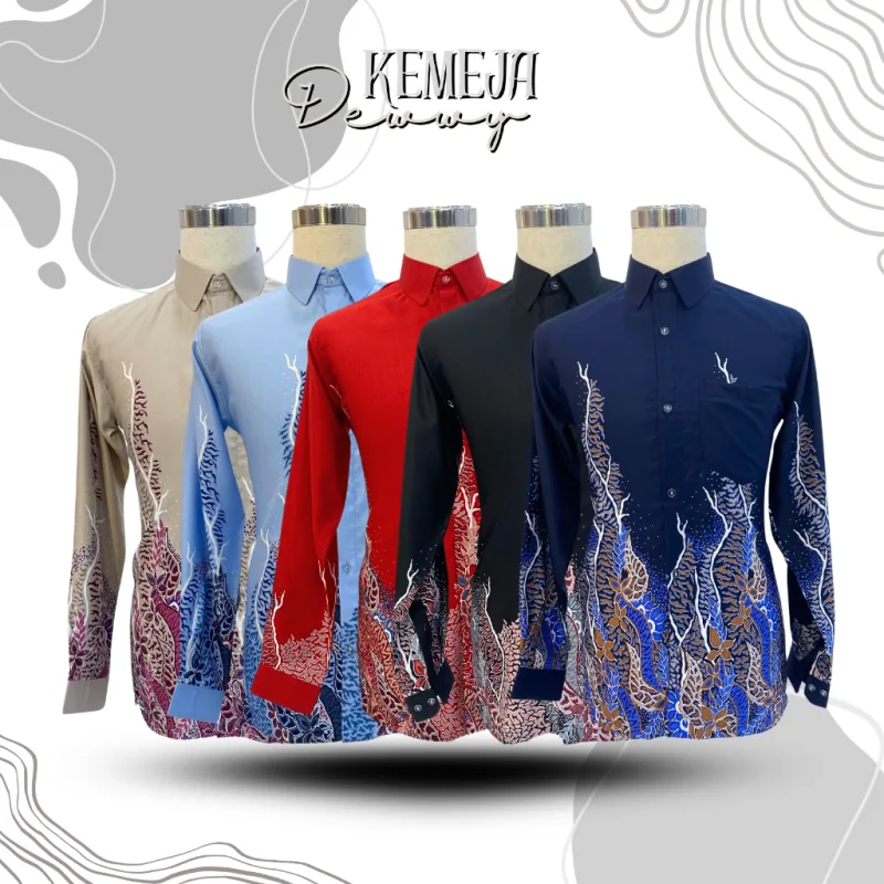 Kemeja Batik Dewwy IN 5 colour by Moff2u I Batik Moden I Batik Malaysia I Batik Printed