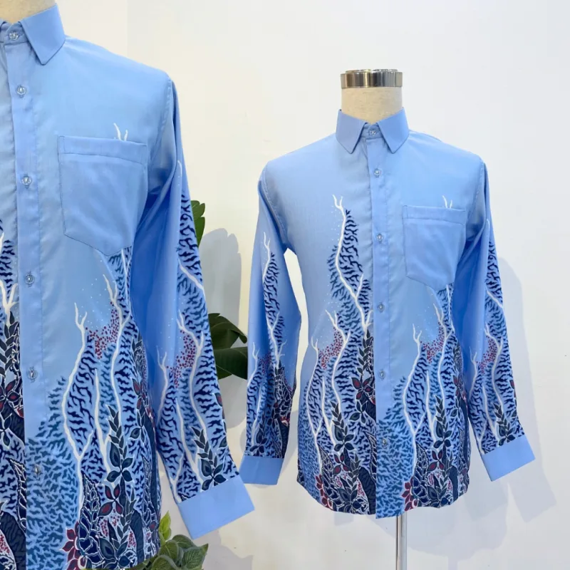 Kemeja Batik Dewwy IN 5 colour by Moff2u I Batik Moden I Batik Malaysia I Batik Printed thumbnail 2