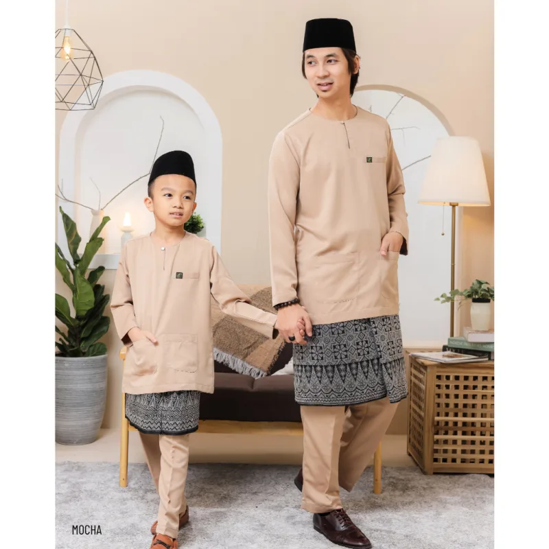 Baju Melayu Teluk Belanga Adult & Kids in 5 Colour By Moff2U I Teluk Belanga I Baju Melayu thumbnail 3