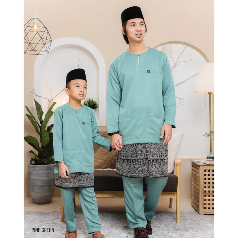 Baju Melayu Teluk Belanga Adult & Kids in 5 Colour By Moff2U I Teluk Belanga I Baju Melayu thumbnail 2