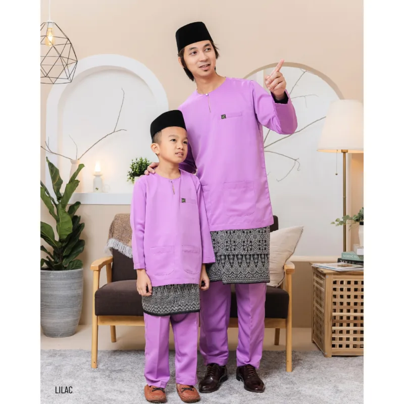 Baju Melayu Teluk Belanga Adult & Kids in 5 Colour By Moff2U I Teluk Belanga I Baju Melayu thumbnail 5
