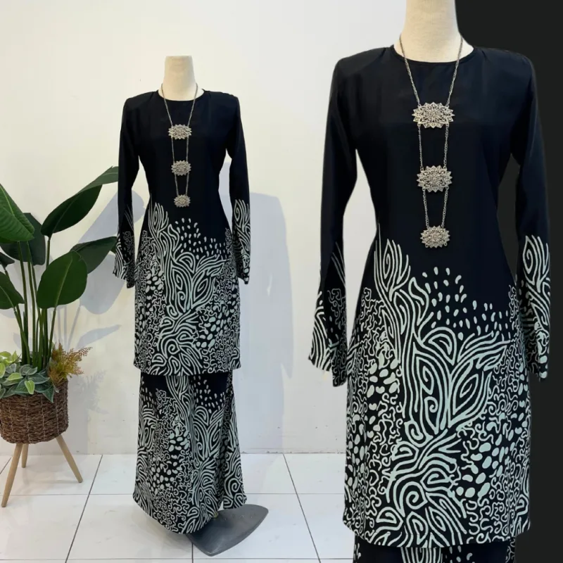 Kurung Batik Indera in 8 Colour By Moff2U I Batik Malaysia I Batik Moden I Kurung Moden thumbnail 5