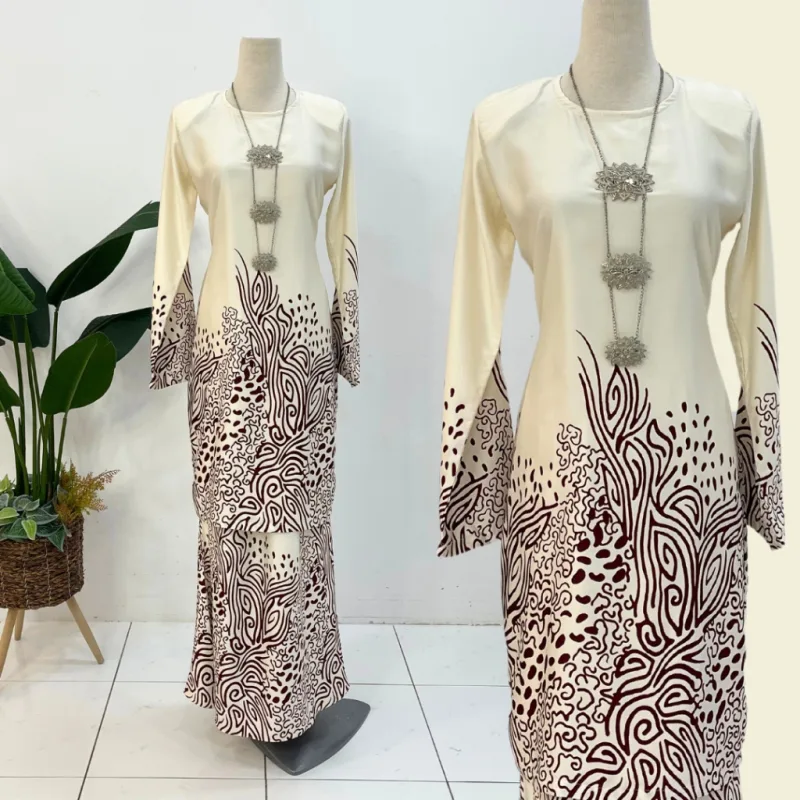 Kurung Batik Indera in 8 Colour By Moff2U I Batik Malaysia I Batik Moden I Kurung Moden thumbnail 3