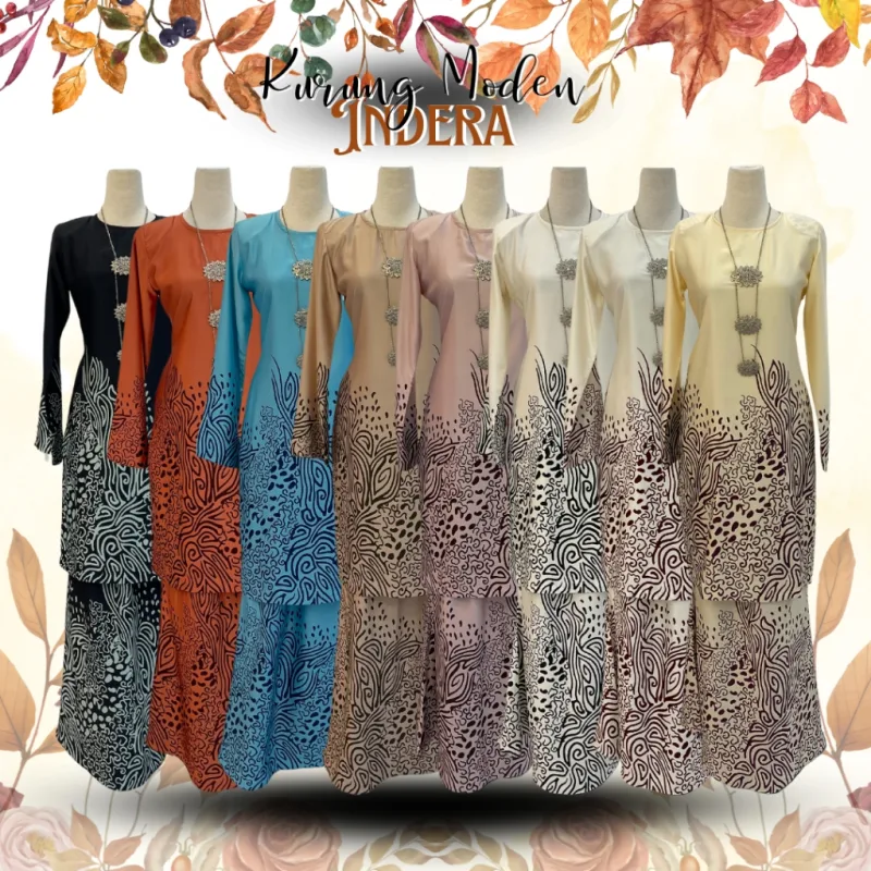 Kurung Batik Indera in 8 Colour By Moff2U I Batik Malaysia I Batik Moden I Kurung Moden