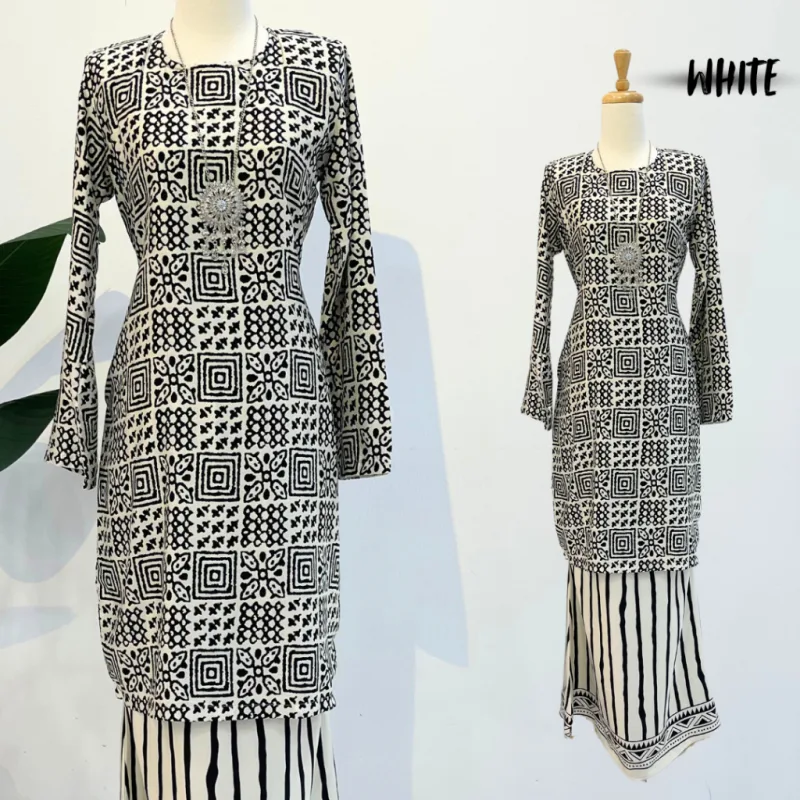 NEW DESIGN !! Kurung Moden Batik Seroja IN 6 Colour by MOFF2u thumbnail 4