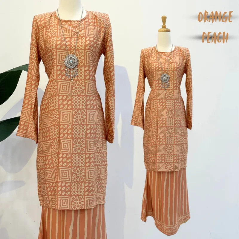 NEW DESIGN !! Kurung Moden Batik Seroja IN 6 Colour by MOFF2u thumbnail 3