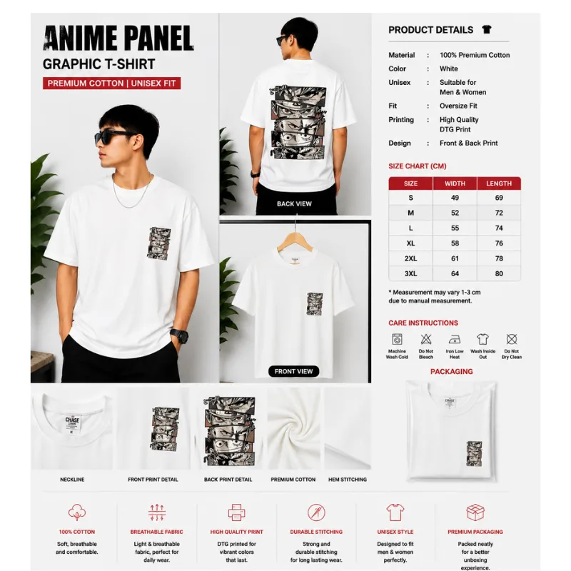 Anime Panel Oversize T-Shirt