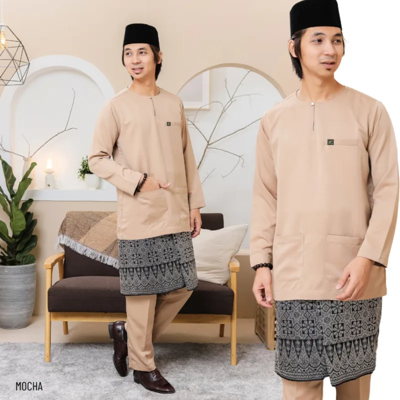 Baju Melayu Teluk Belanga Adult in 5 Colour By Moff2U I Teluk Belanga I Baju Melayu thumbnail 3