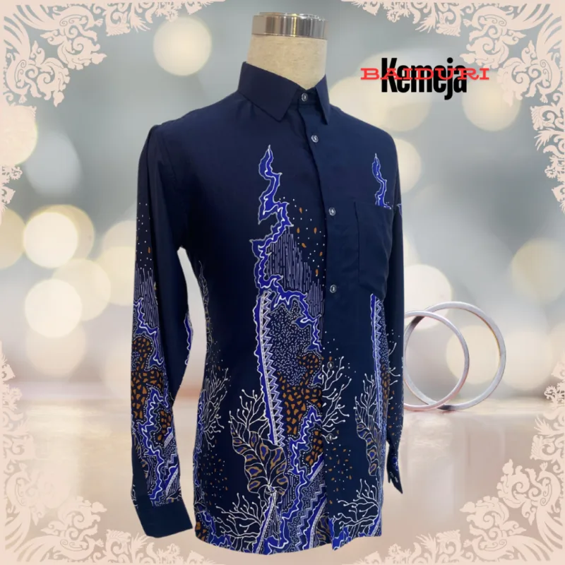 NEW DESIGN !!! KEMEJA CORAK BATIK BAIDURI | STOCK LIMIT | CORAK BATIK MALAYSIA | BATIK CANTIK thumbnail 5