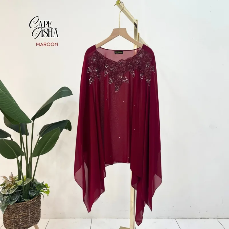 NEW ARRIVAL CAPE TISHA | IN 19 COLOUR | MATERIAL CHIFFON | OUTERWEAR thumbnail 3