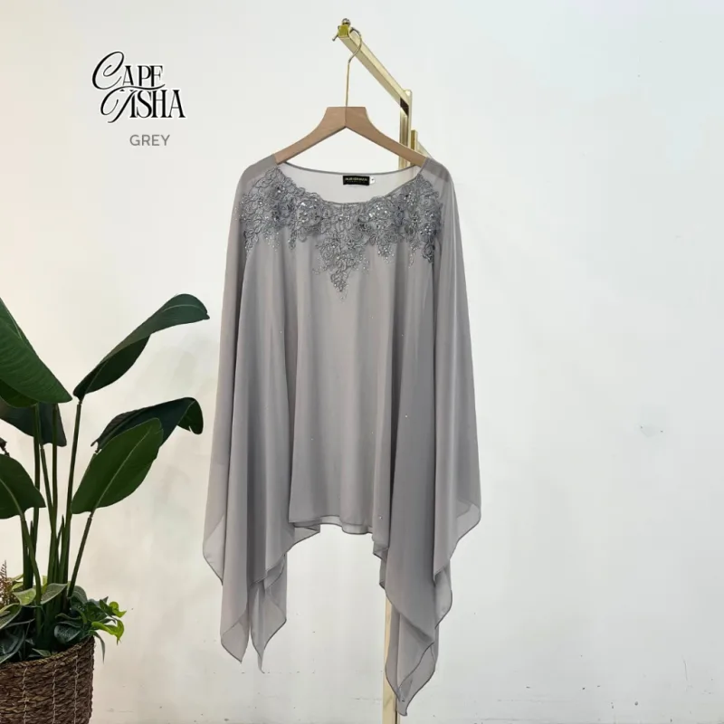 NEW ARRIVAL CAPE TISHA | IN 19 COLOUR | MATERIAL CHIFFON | OUTERWEAR thumbnail 4