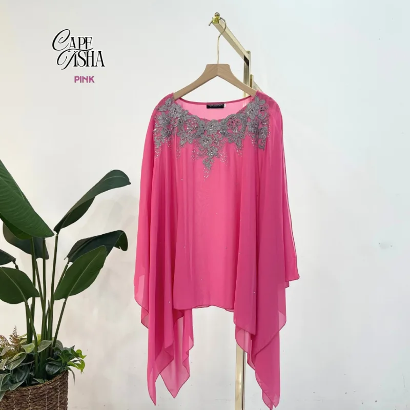 NEW ARRIVAL CAPE TISHA | IN 19 COLOUR | MATERIAL CHIFFON | OUTERWEAR thumbnail 2