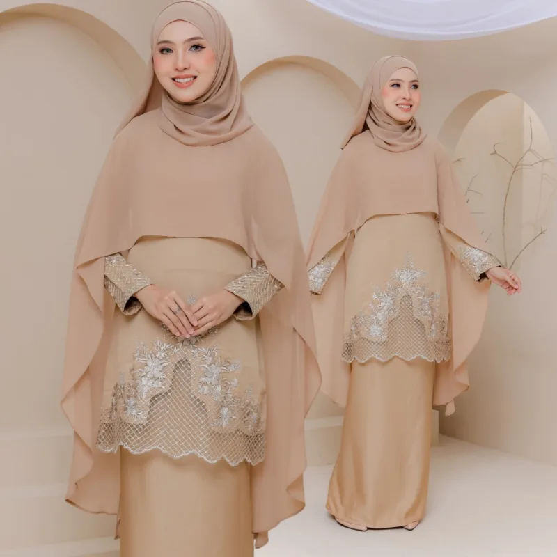 Kurung Moden Belvana Dewasa Cape in 6 Colour I Kurung Raya I Kurung Moden I Raya 2026 by Moff Collection thumbnail 3