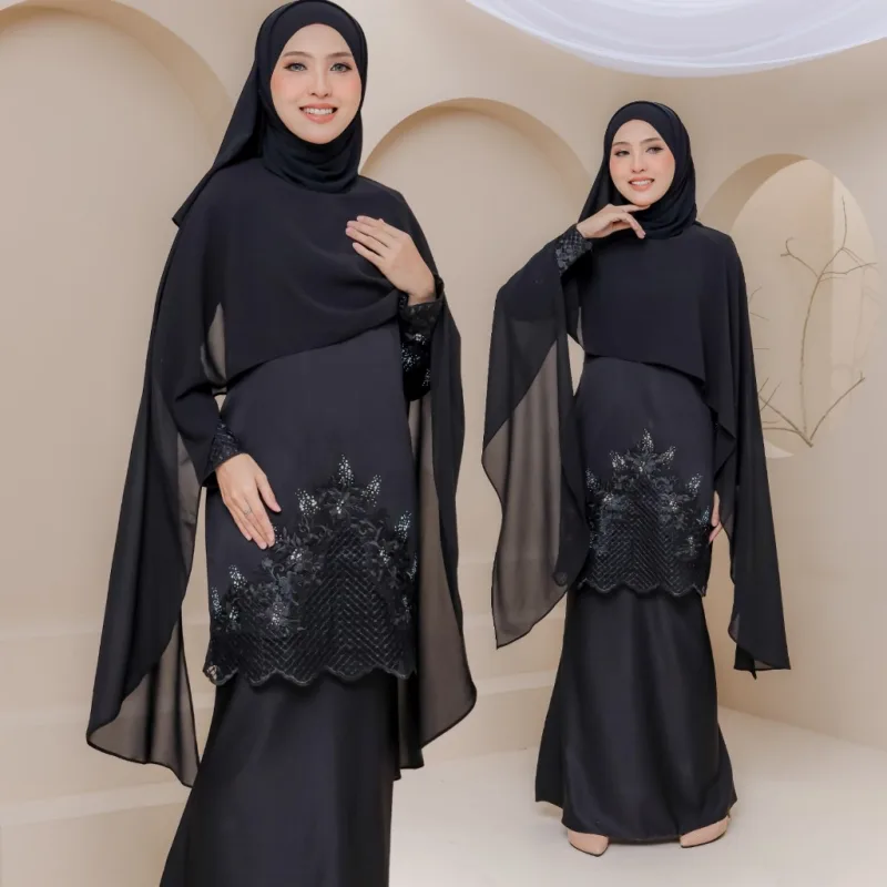 Kurung Moden Belvana Dewasa Cape in 6 Colour I Kurung Raya I Kurung Moden I Raya 2026 by Moff Collection thumbnail 5
