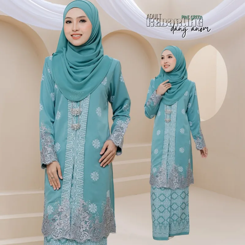 Set Family Kebarung Dang Anom In Pine Green I Set Family I Raya 2026 by Moff Collection thumbnail 2