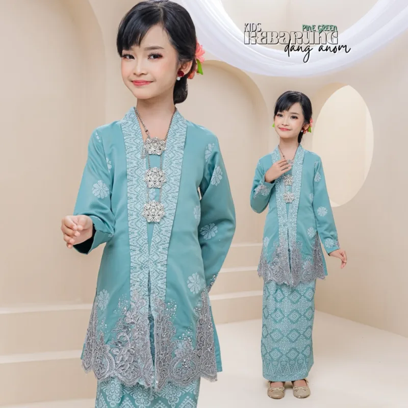 Set Family Kebarung Dang Anom In Pine Green I Set Family I Raya 2026 by Moff Collection thumbnail 3