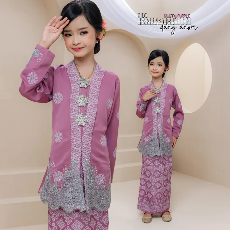 Set Family Kebarung Dang Anom In Dusty Purple Set Family I Raya 2026 by Moff Collection thumbnail 3