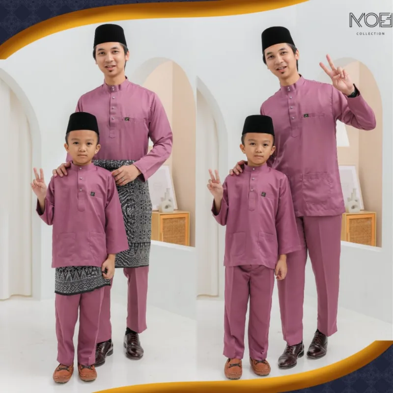 Set Family Kebarung Dang Anom In Dusty Purple Set Family I Raya 2026 by Moff Collection thumbnail 4