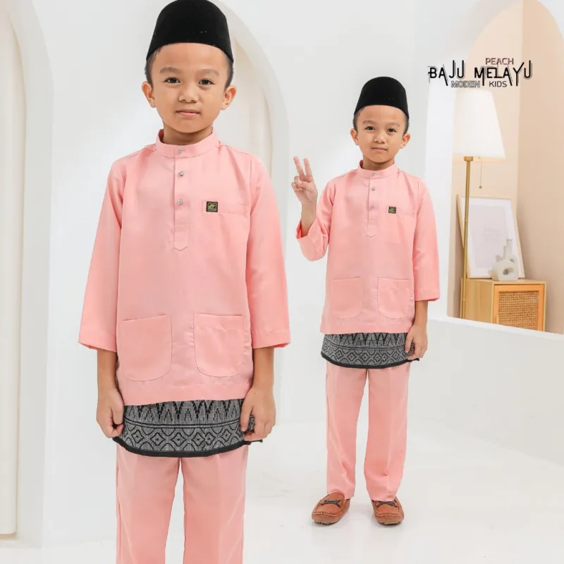 Baju Melayu Budak + Sampin In 4 colour I Baju Melayu Moden I Raya 2024 By Moff Collection thumbnail 3