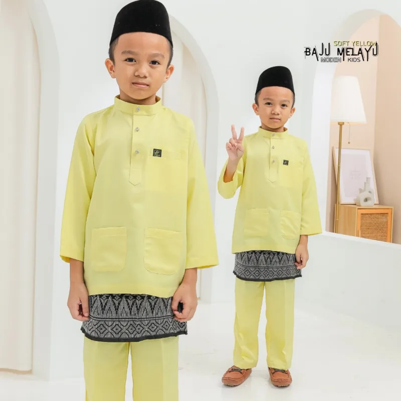 Baju Melayu Budak + Sampin In 4 colour I Baju Melayu Moden I Raya 2024 By Moff Collection thumbnail 4