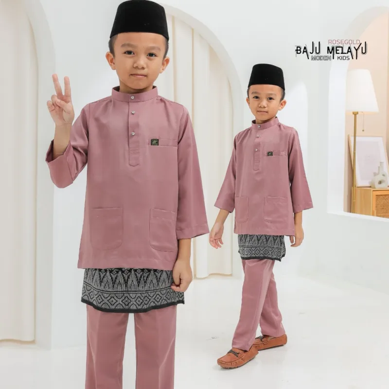 Baju Melayu Budak + Sampin In 4 colour I Baju Melayu Moden I Raya 2024 By Moff Collection thumbnail 5