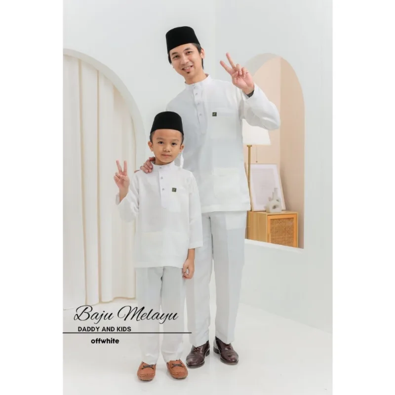Set Family KEBARUNG IN OFF WHITE I KEBARUNG Moden I Ayah Anak I Ibu I Moden I Set Family By Moff2u thumbnail 4