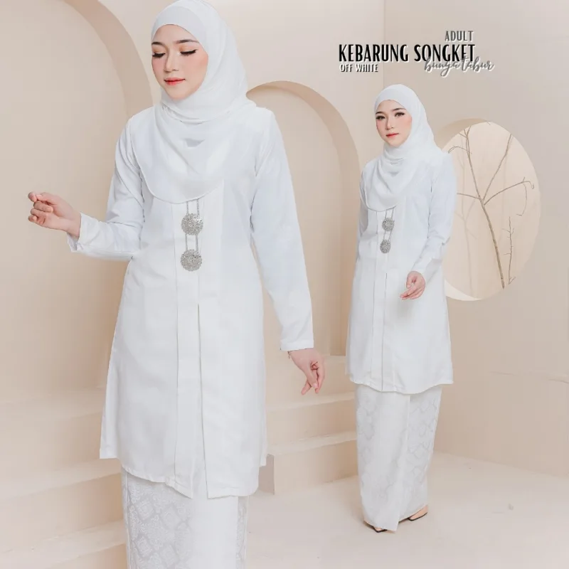 Set Family KEBARUNG IN OFF WHITE I KEBARUNG Moden I Ayah Anak I Ibu I Moden I Set Family By Moff2u thumbnail 2