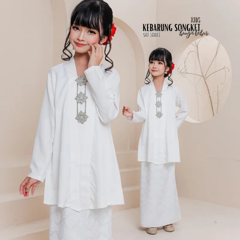 Set Family KEBARUNG IN OFF WHITE I KEBARUNG Moden I Ayah Anak I Ibu I Moden I Set Family By Moff2u thumbnail 3