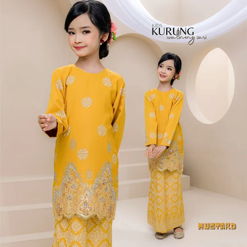 KURUNG MODEN WALINONG SARI KIDS IN 5 COLOUR BY MOFF COLLECTION thumbnail 3