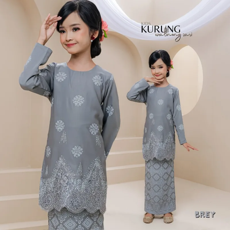 KURUNG MODEN WALINONG SARI KIDS IN 5 COLOUR BY MOFF COLLECTION thumbnail 4