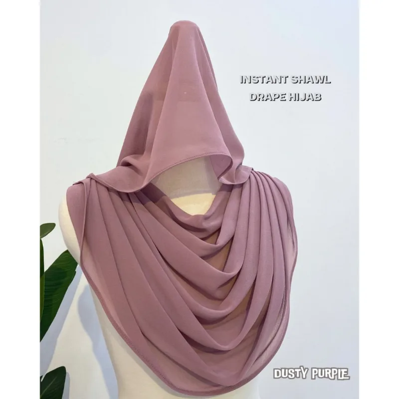 INSTANT SHAWL DRAPE HIJAB I NIKAH I TUNANG I KAHWIN I SANDING BY MOFF COLLECTION thumbnail 3