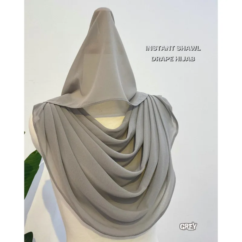 INSTANT SHAWL DRAPE HIJAB I NIKAH I TUNANG I KAHWIN I SANDING BY MOFF COLLECTION thumbnail 5