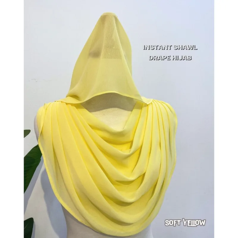 INSTANT SHAWL DRAPE HIJAB I NIKAH I TUNANG I KAHWIN I SANDING BY MOFF COLLECTION thumbnail 2