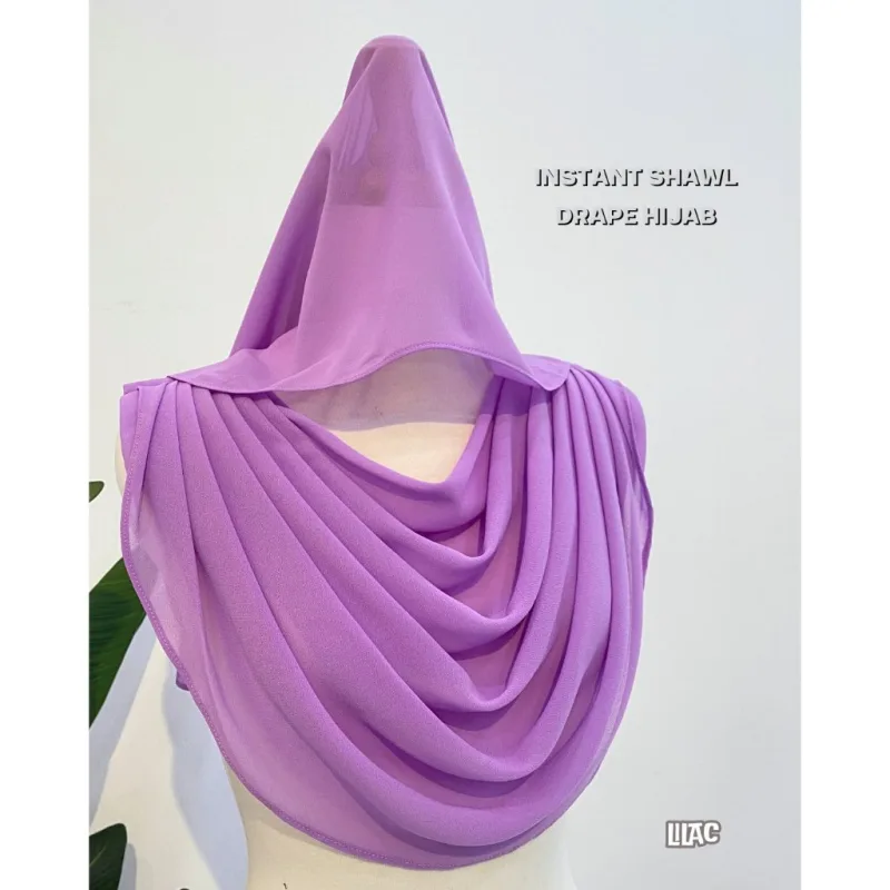 INSTANT SHAWL DRAPE HIJAB I NIKAH I TUNANG I KAHWIN I SANDING BY MOFF COLLECTION thumbnail 4