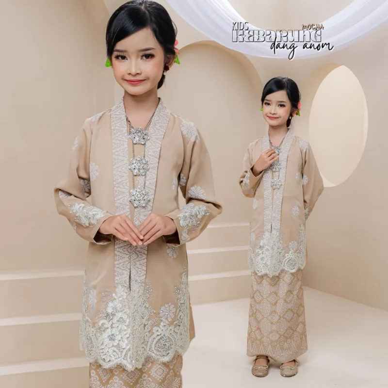 Set Family Kebarung Dang Anom In Mocha I Set Family I Raya 2026 by Moff Collection thumbnail 3
