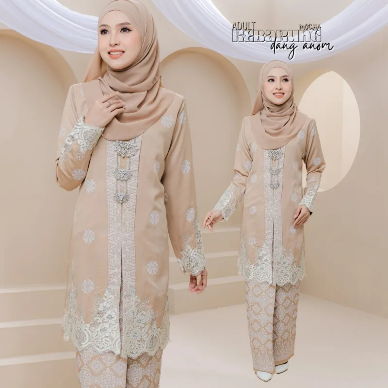 Set Family Kebarung Dang Anom In Mocha I Set Family I Raya 2026 by Moff Collection thumbnail 2