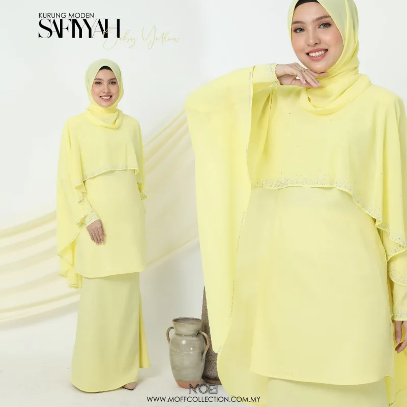 NEW DESIGN !! Kurung Moden Safiyyah Dewasa IN 5 COLOUR I Dinner I Tunang By Moff2U thumbnail 4