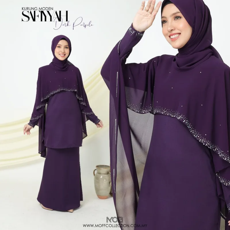 NEW DESIGN !! Kurung Moden Safiyyah Dewasa IN 5 COLOUR I Dinner I Tunang By Moff2U thumbnail 3