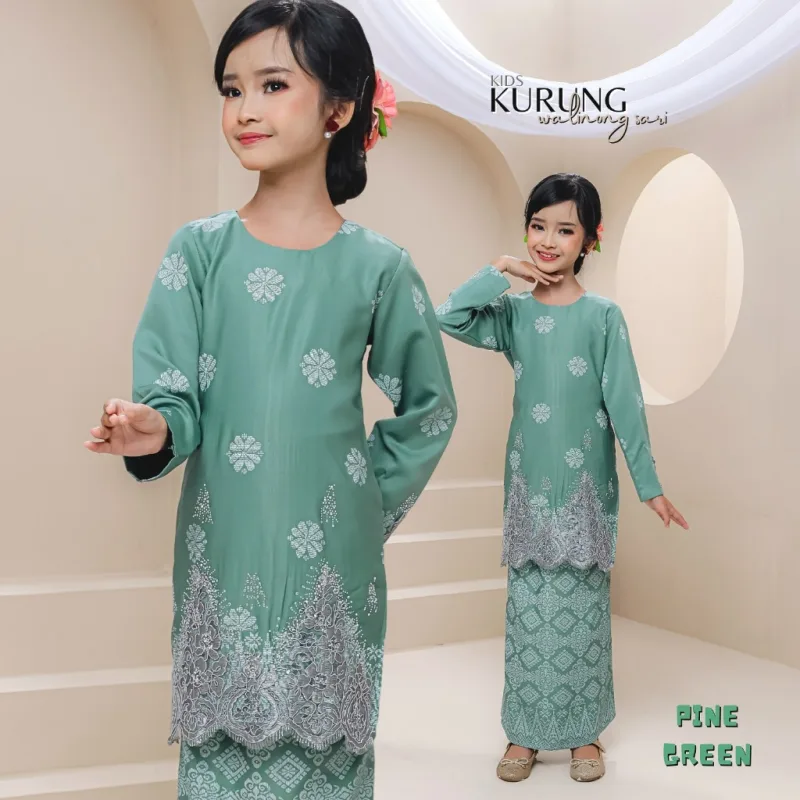 KURUNG MODEN WALINONG SARI KIDS IN 5 COLOUR BY MOFF COLLECTION thumbnail 3