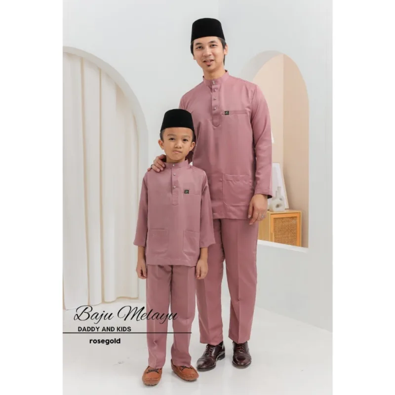 Set Family Songket Tabur In ROSE GOLD I Kurung Moden I Ayah Anak I Ibu I Moden I Set Family By Moff2u thumbnail 4
