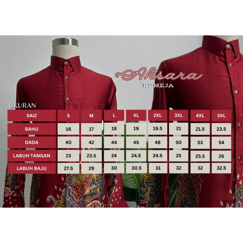 NEW DESIGN !!! KEMEJA CORAK BATIK AKSARA | STOCK LIMIT | CORAK BATIK MALAYSIA | BATIK CANTIK thumbnail 2