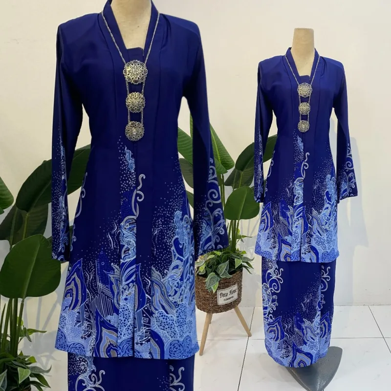 BAJU KEBARUNG BATIK BAKAWALI CORAK BATIK | BATIK MALAYSIA | CORAK BATIK PRINTED thumbnail 3