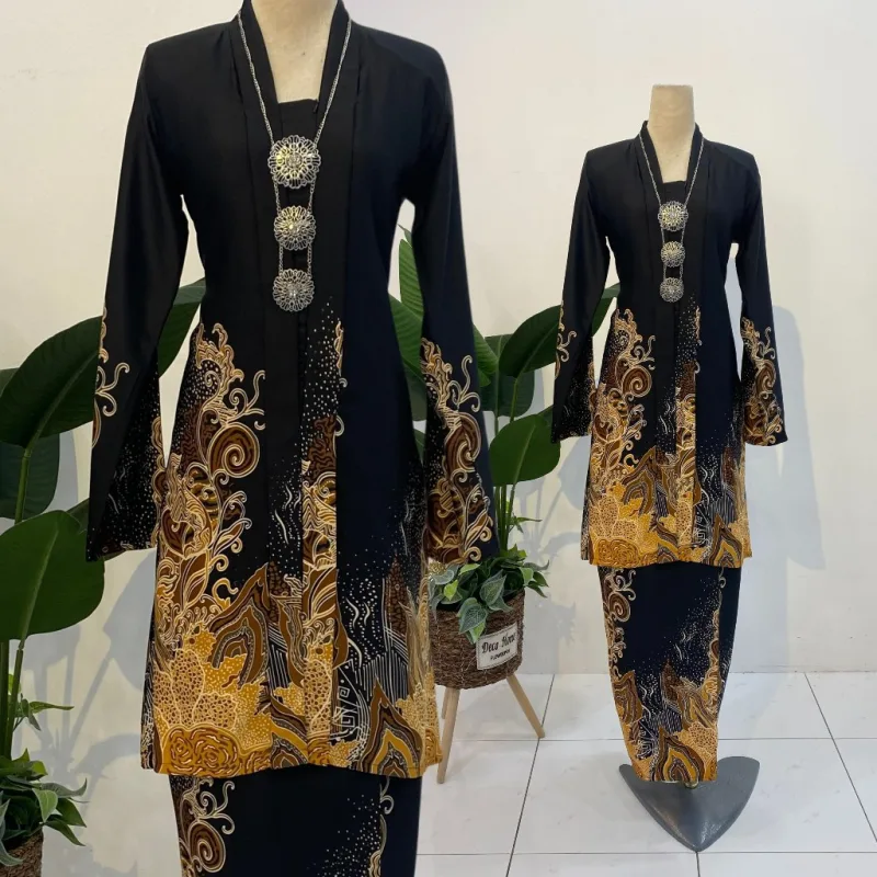 BAJU KEBARUNG BATIK BAKAWALI CORAK BATIK | BATIK MALAYSIA | CORAK BATIK PRINTED thumbnail 5