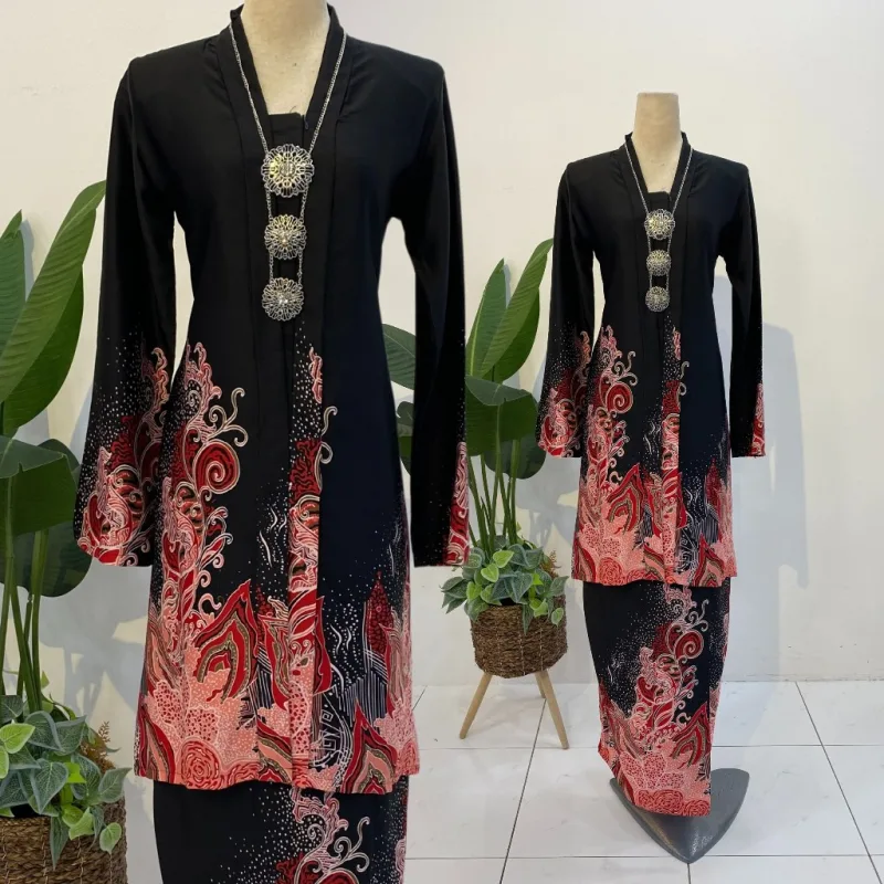 BAJU KEBARUNG BATIK BAKAWALI CORAK BATIK | BATIK MALAYSIA | CORAK BATIK PRINTED thumbnail 2