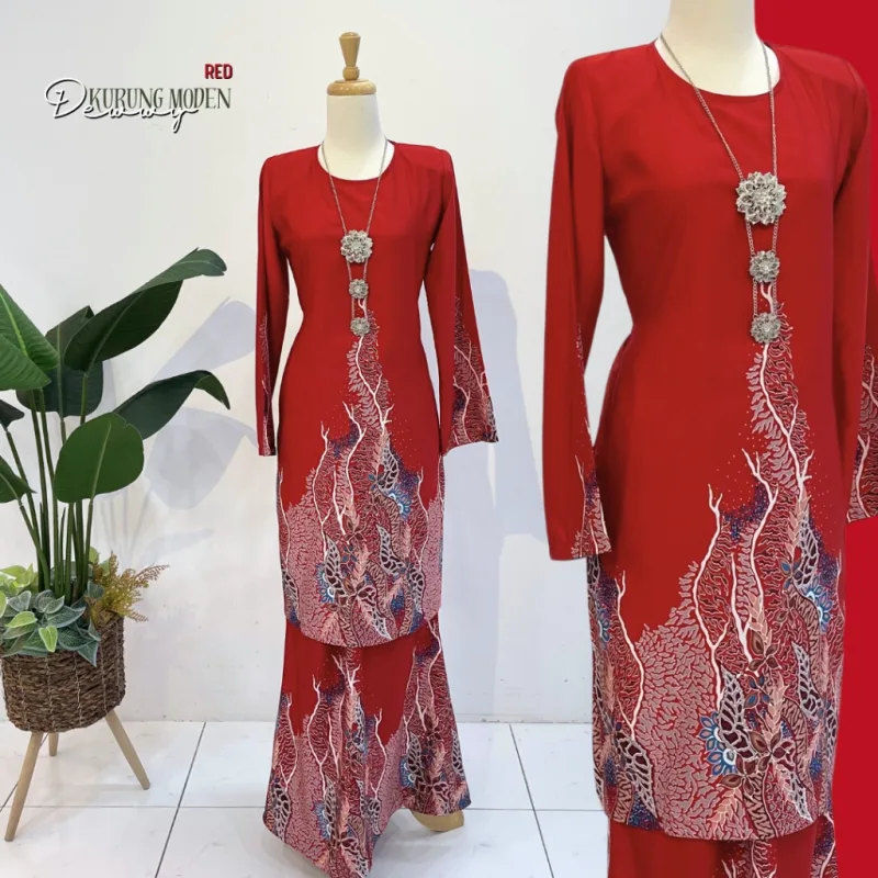 Kurung Moden Batik Dewwy IN 5 colour by Moff2u I Batik Moden I Batik Malaysia I Batik Printed thumbnail 4