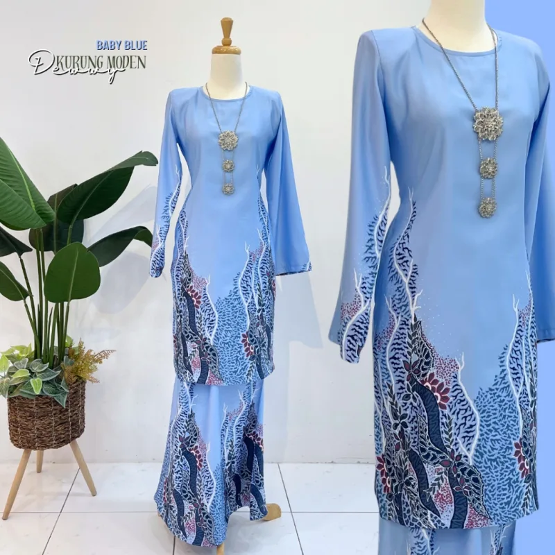 Kurung Moden Batik Dewwy IN 5 colour by Moff2u I Batik Moden I Batik Malaysia I Batik Printed thumbnail 3