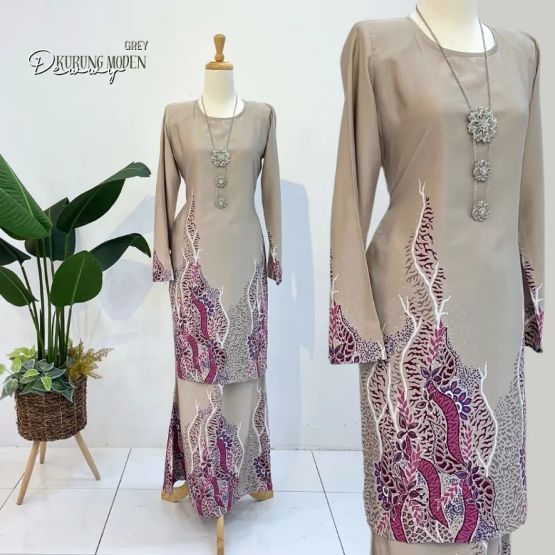 Kurung Moden Batik Dewwy IN 5 colour by Moff2u I Batik Moden I Batik Malaysia I Batik Printed thumbnail 2