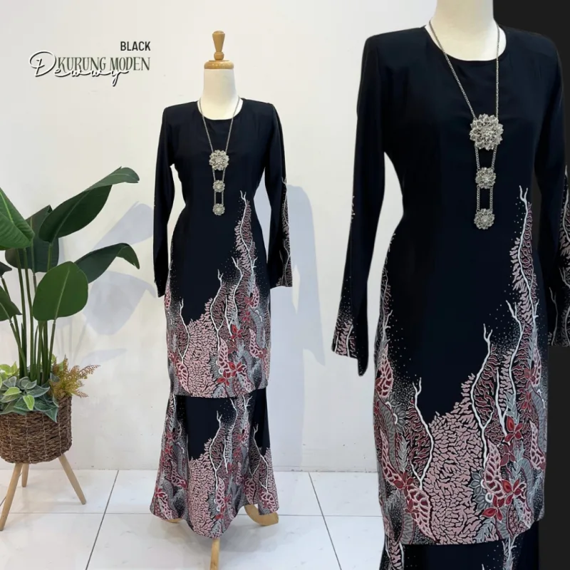 Kurung Moden Batik Dewwy IN 5 colour by Moff2u I Batik Moden I Batik Malaysia I Batik Printed thumbnail 5